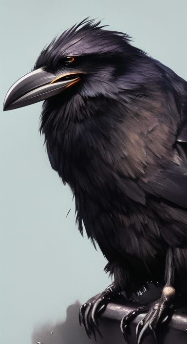 The crow - AI Generated Artwork - NightCafe Creator