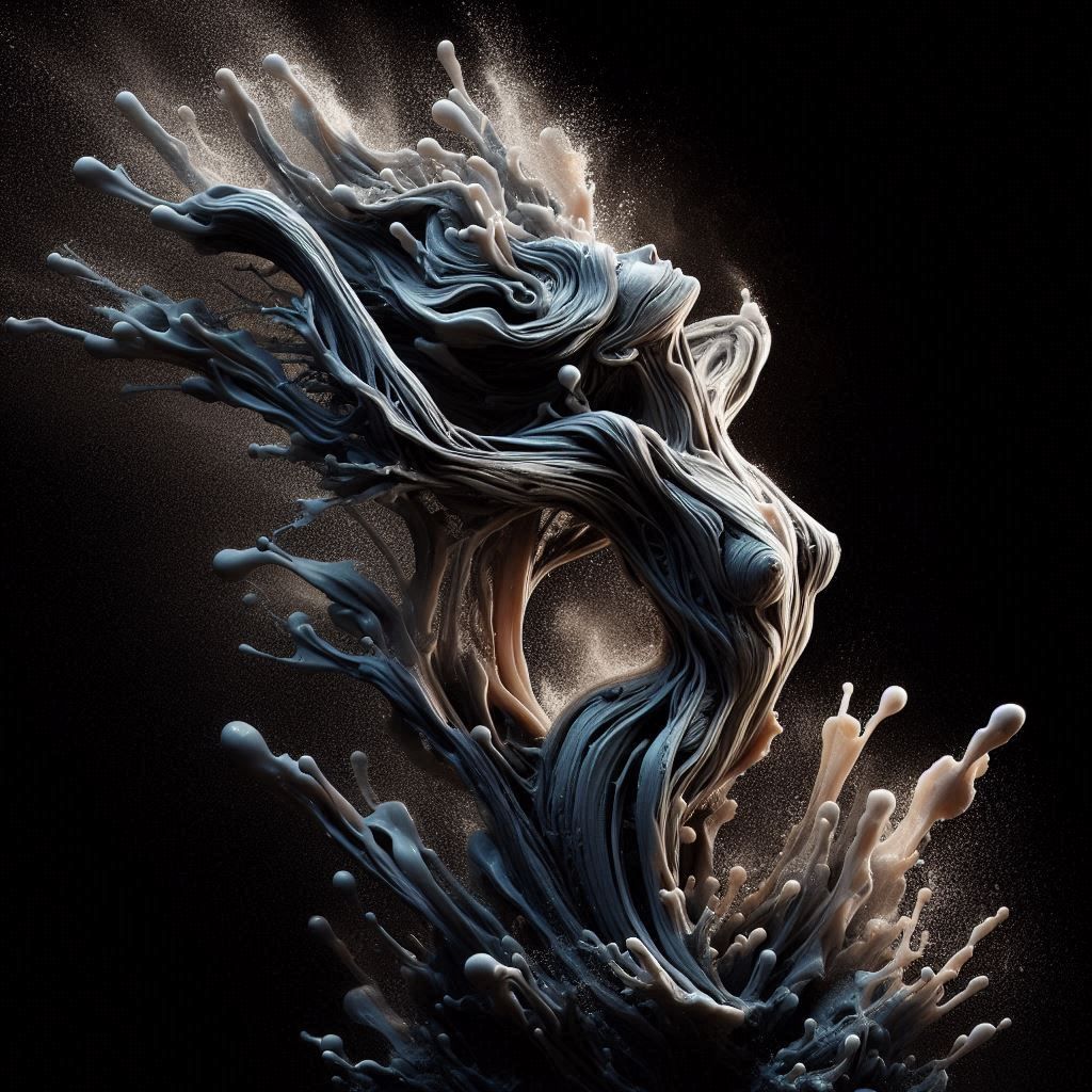 At the birth of the world. Sculpture.