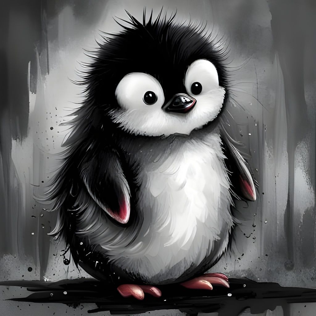 Fluffy Little Flapper - AI Generated Artwork - NightCafe Creator