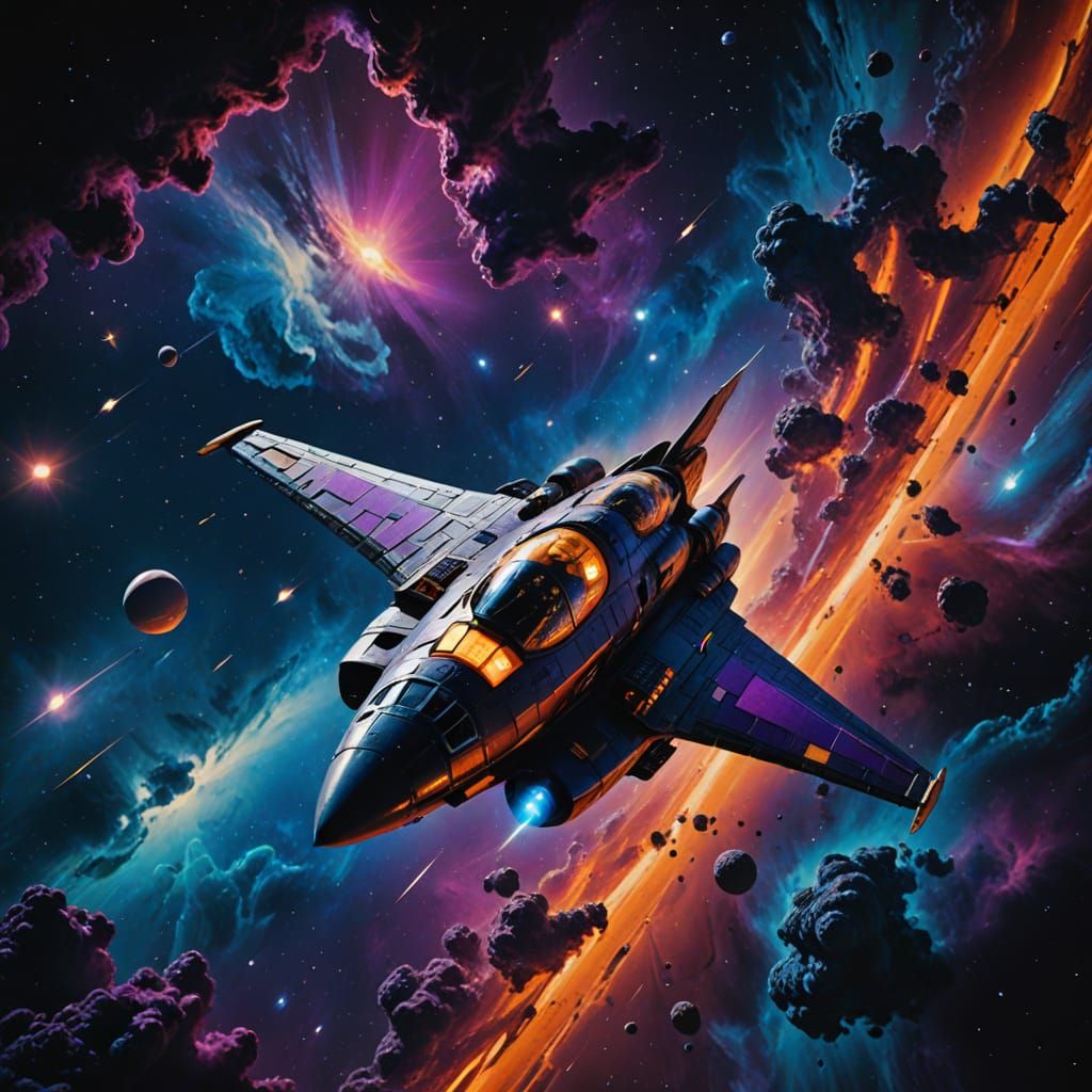 Flying through space  by @undefined