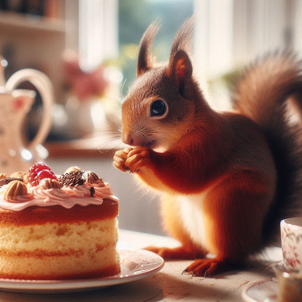 Mischievous squirrel