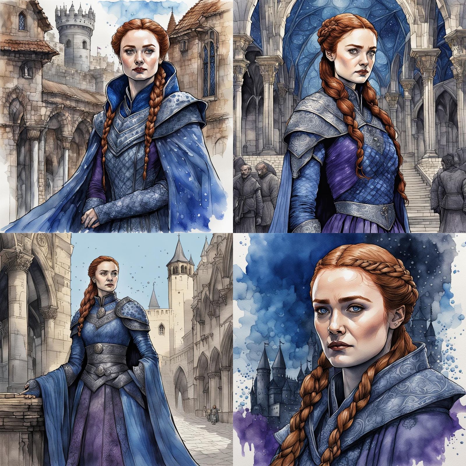 Sansa Stark 🐺 - AI Generated Artwork - NightCafe Creator