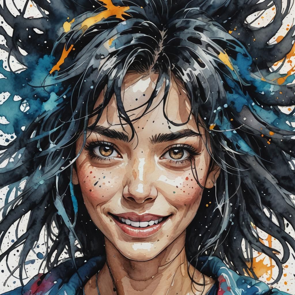 .Beautiful Woman ........Excited Expression