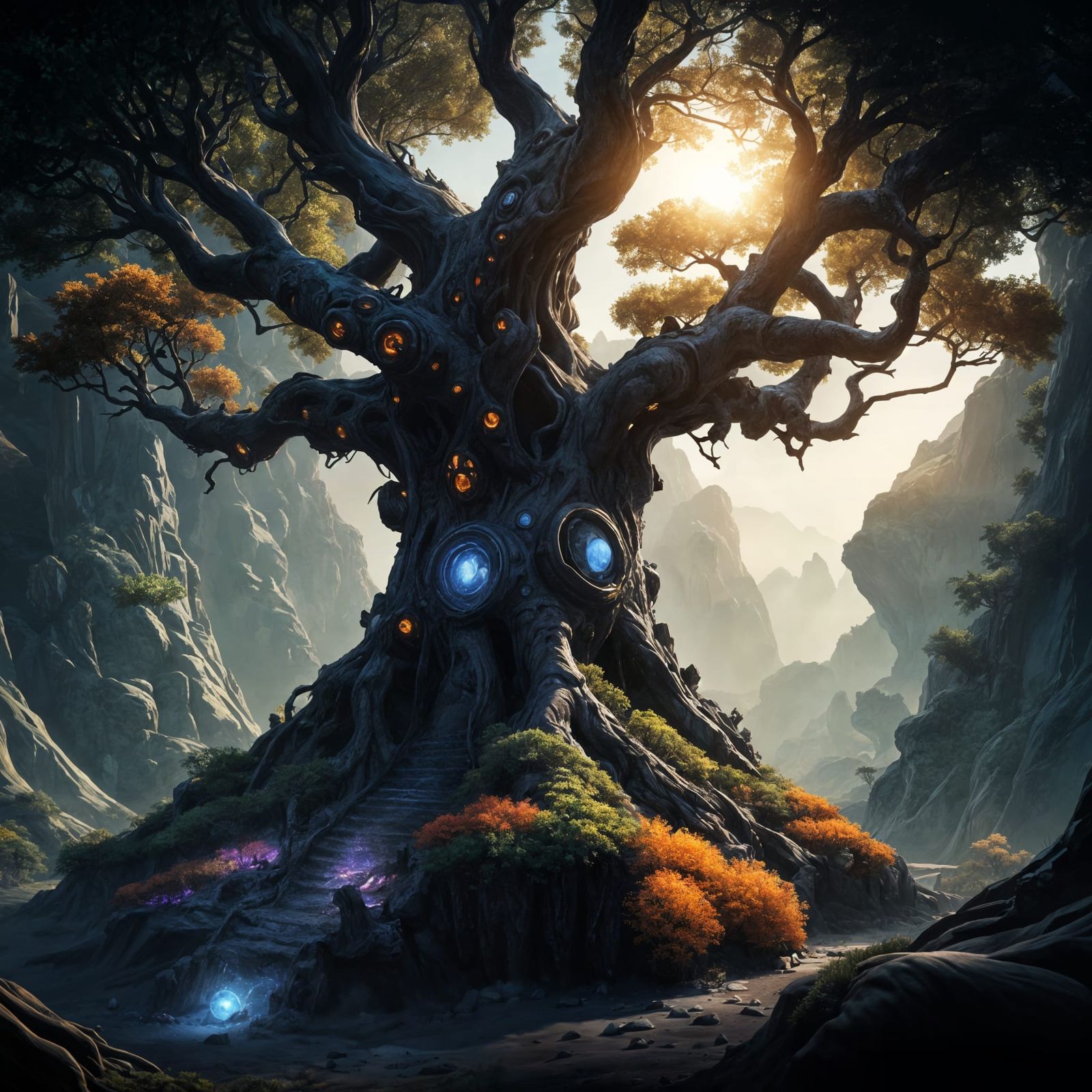Epic Tree Planet: Fantastical World of Intricate Detail