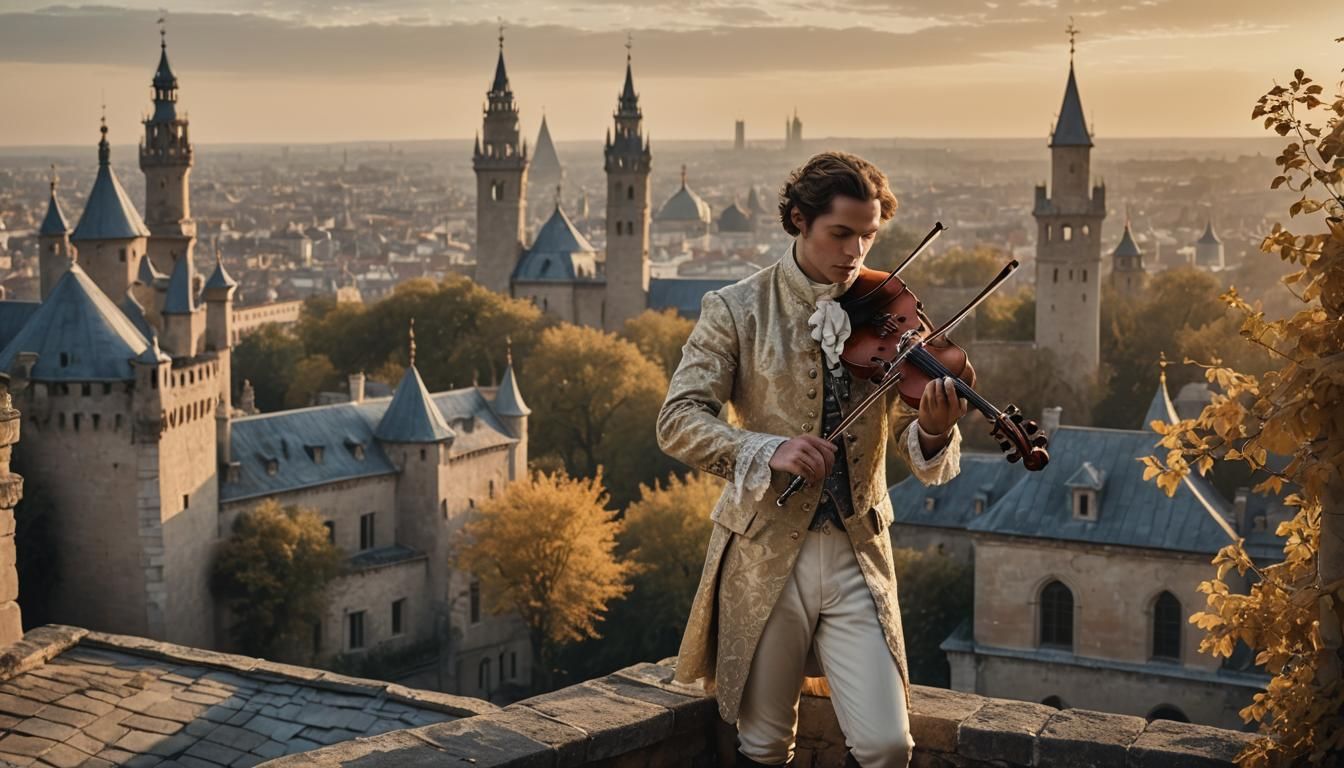 Fiddler on the Roof in Romantic Realism Style