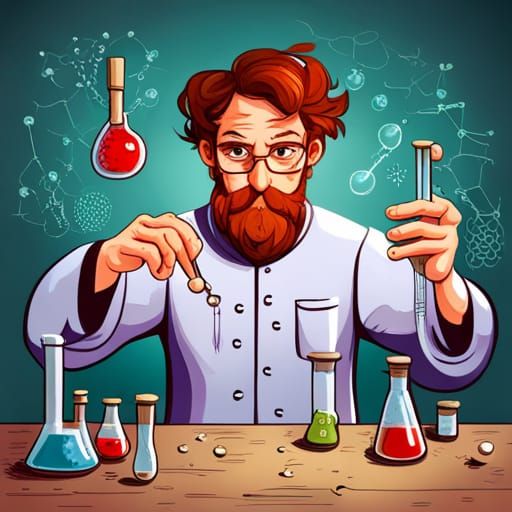Mad chemist 1 - AI Generated Artwork - NightCafe Creator