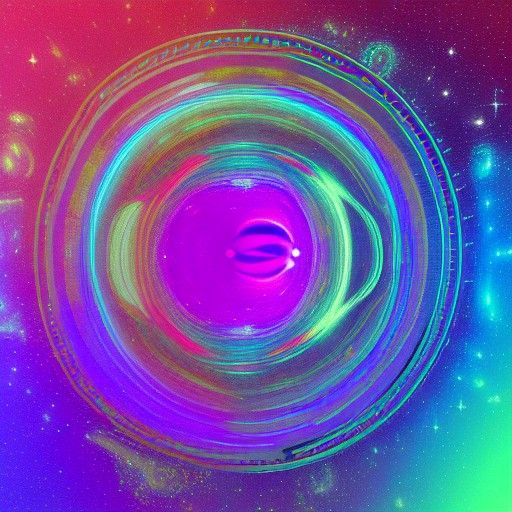 Psychedelic, glowing colors, energies, light smoke,