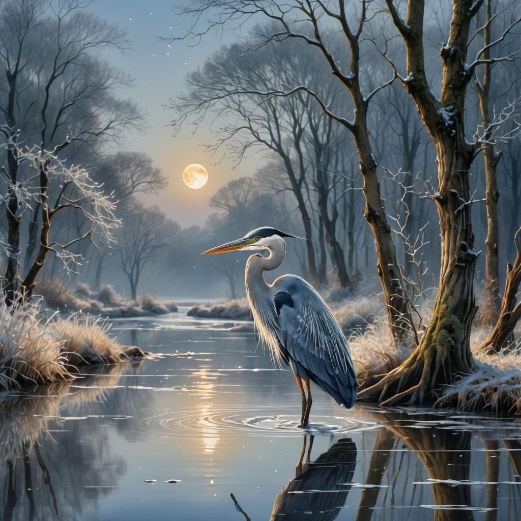 A heron  by @Incitatus