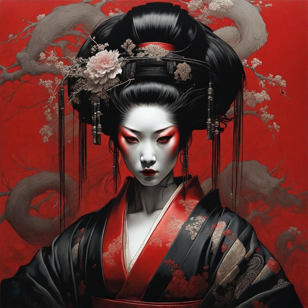Dark Geisha  by @Poodles and Puddles