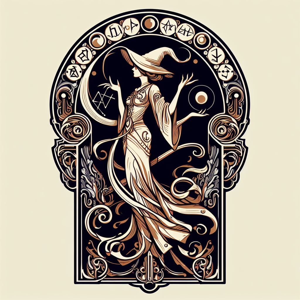 Art Nouveau Witch