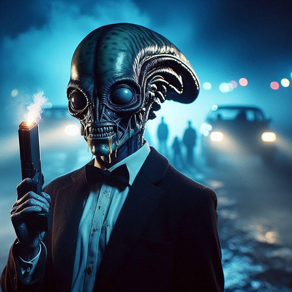 Classified Alien portrait ☣️ Wecomeinpeace