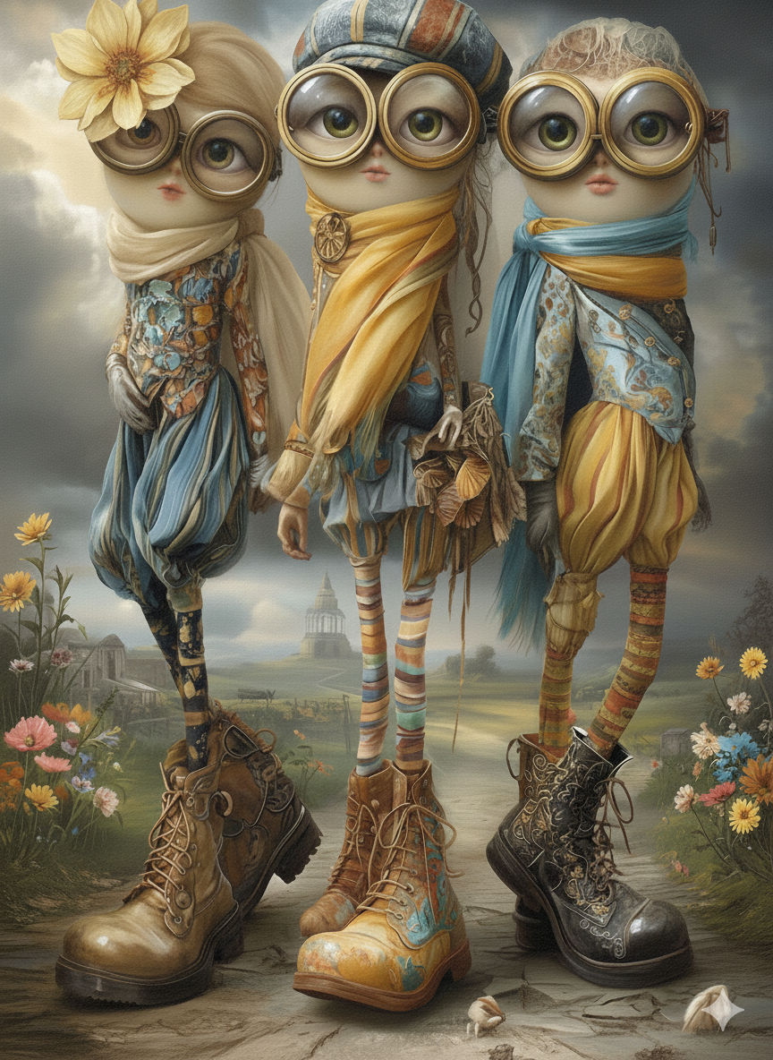 Drei Gestalten auf dem Pfad ins Fantastische