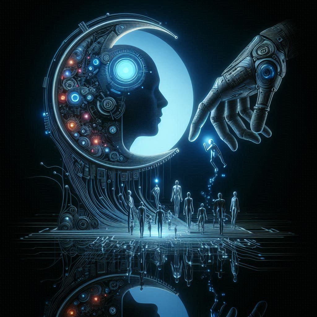 a case where something simulates,Self-Simulation., represents or creates itself