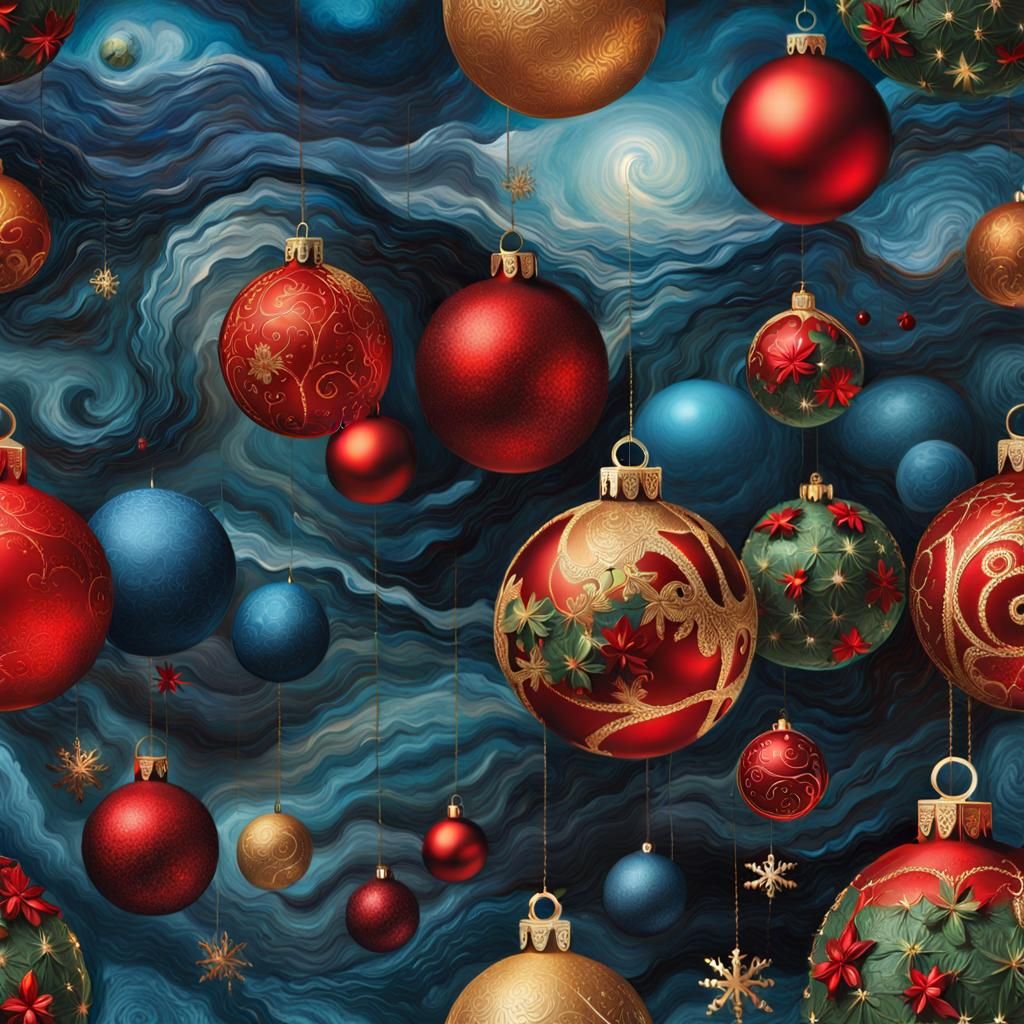 Surrealistic strange characters/Christmas decorations /surre...