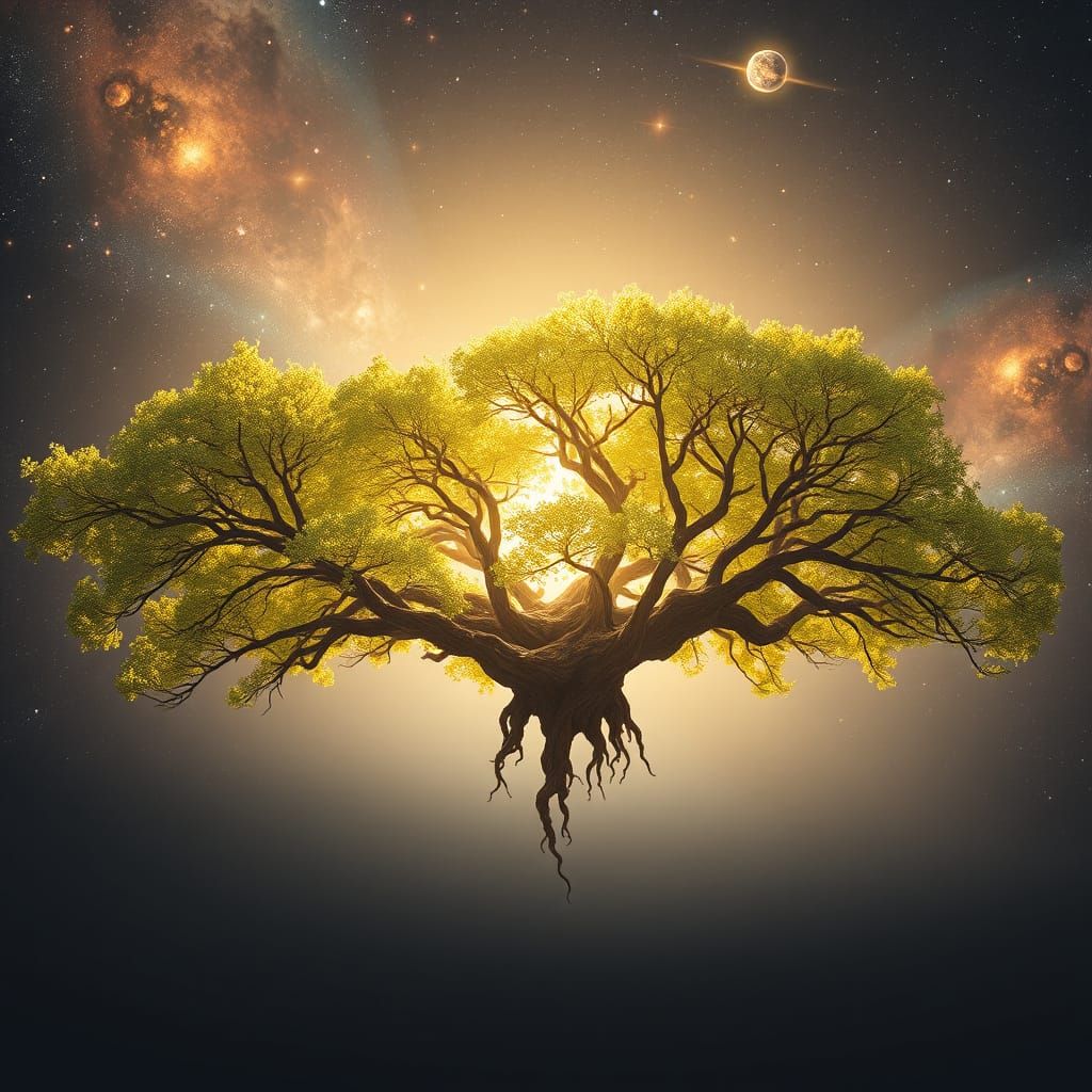 Universe's Breathing Tree Orchard