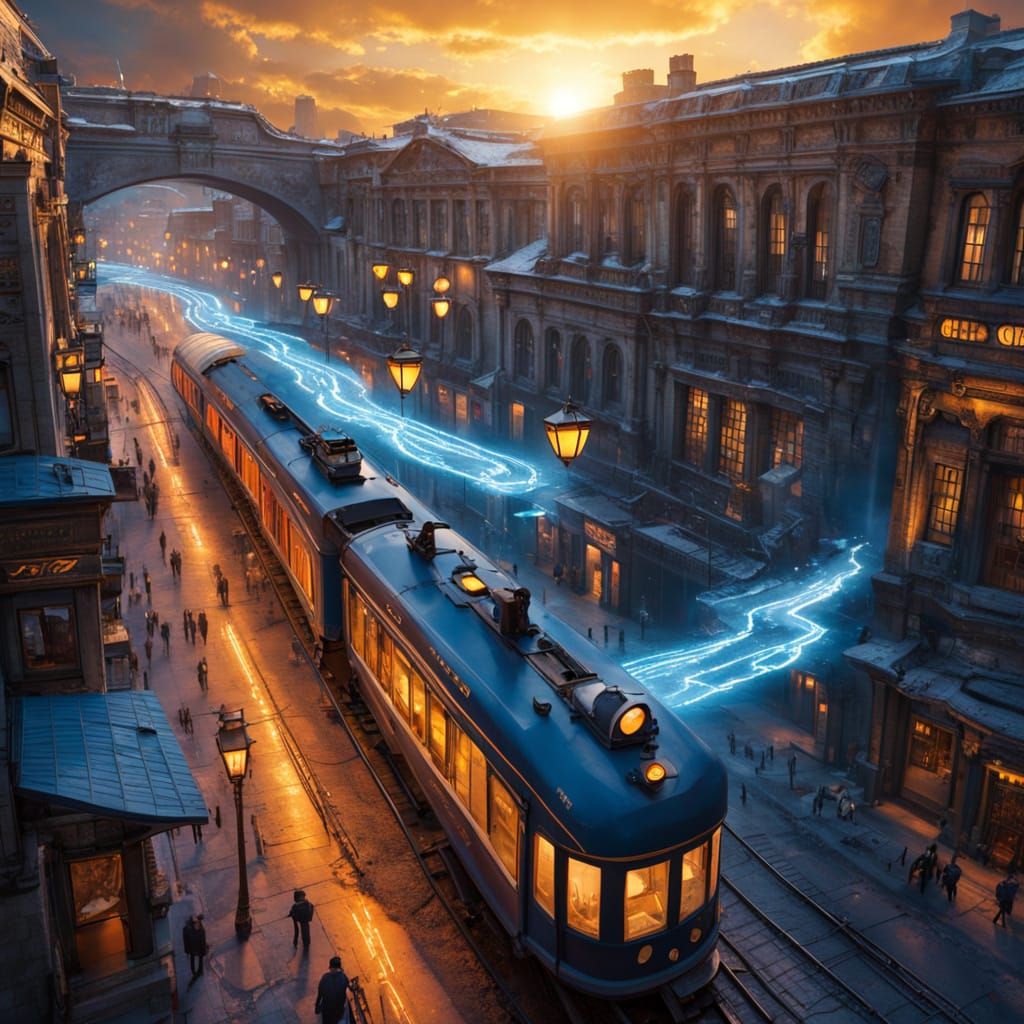 תמונה ריאליסטית באיכות קולנועית גבוהה מאוד (8K Ultra HD), מזווית אלכסונית מעט גבוהה, 
במרכז התמונה, סדק רחב בצורת קו מתעקל חוצה את הרחוב הרא...