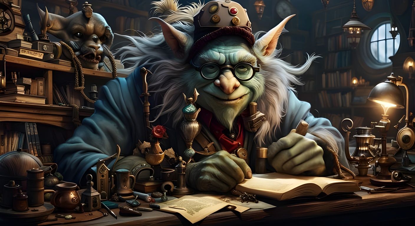 Troll Professor  by @Chief_Runs-with-scissors