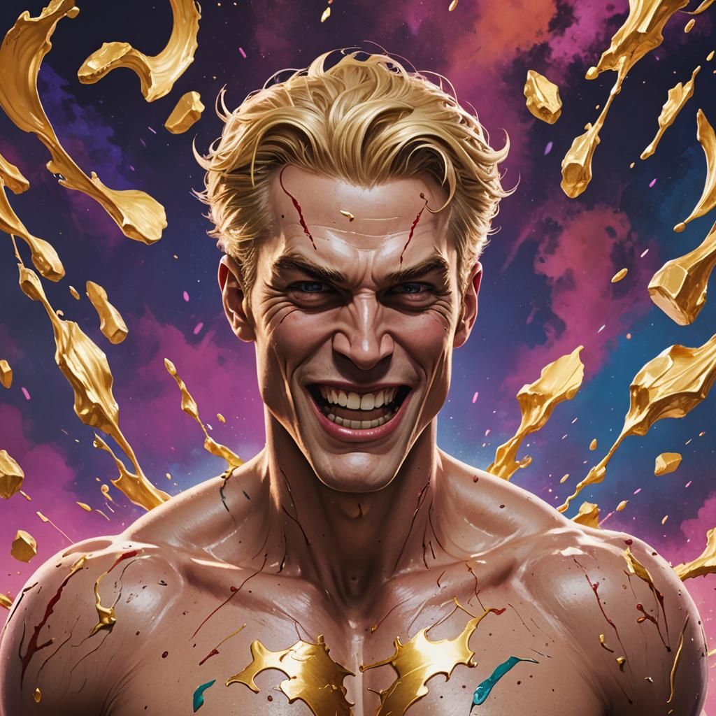 villian homelander from the show the boys super happy about breast milk -  AI Generated Artwork - NightCafe Creator