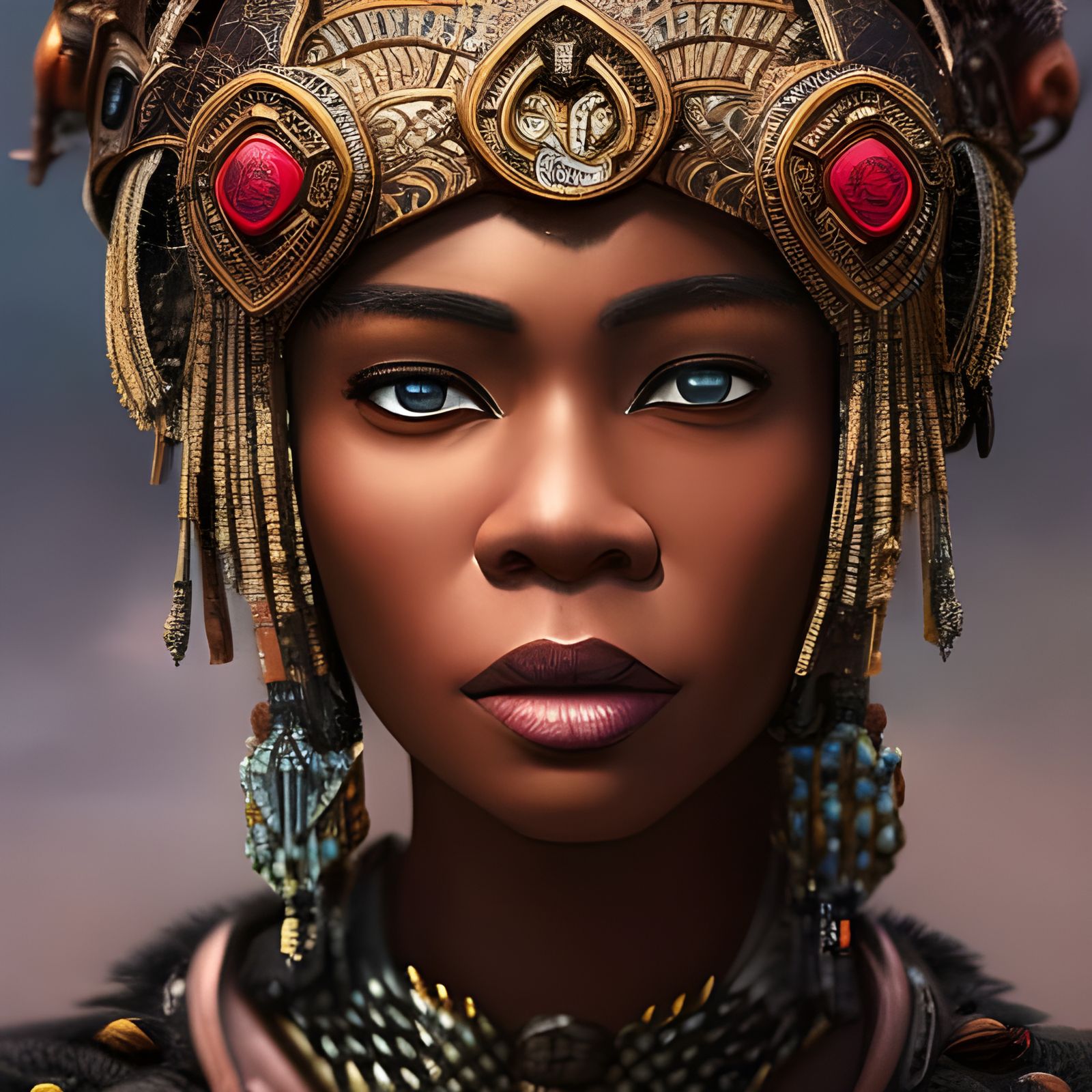 Zulu Warrior Woman - Ai Generated Artwork - Nightcafe Creator