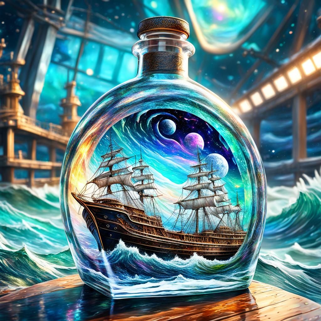 Ship in a bottle   by @Quibbles