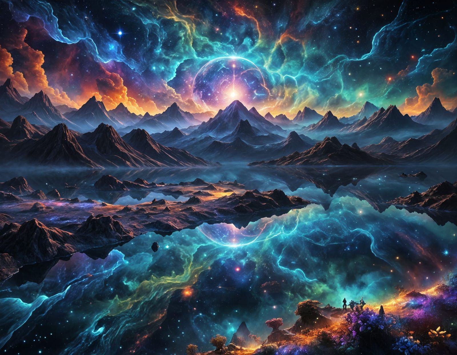 Cosmic Realm of Dreams in Ethereal Holographic Splendor