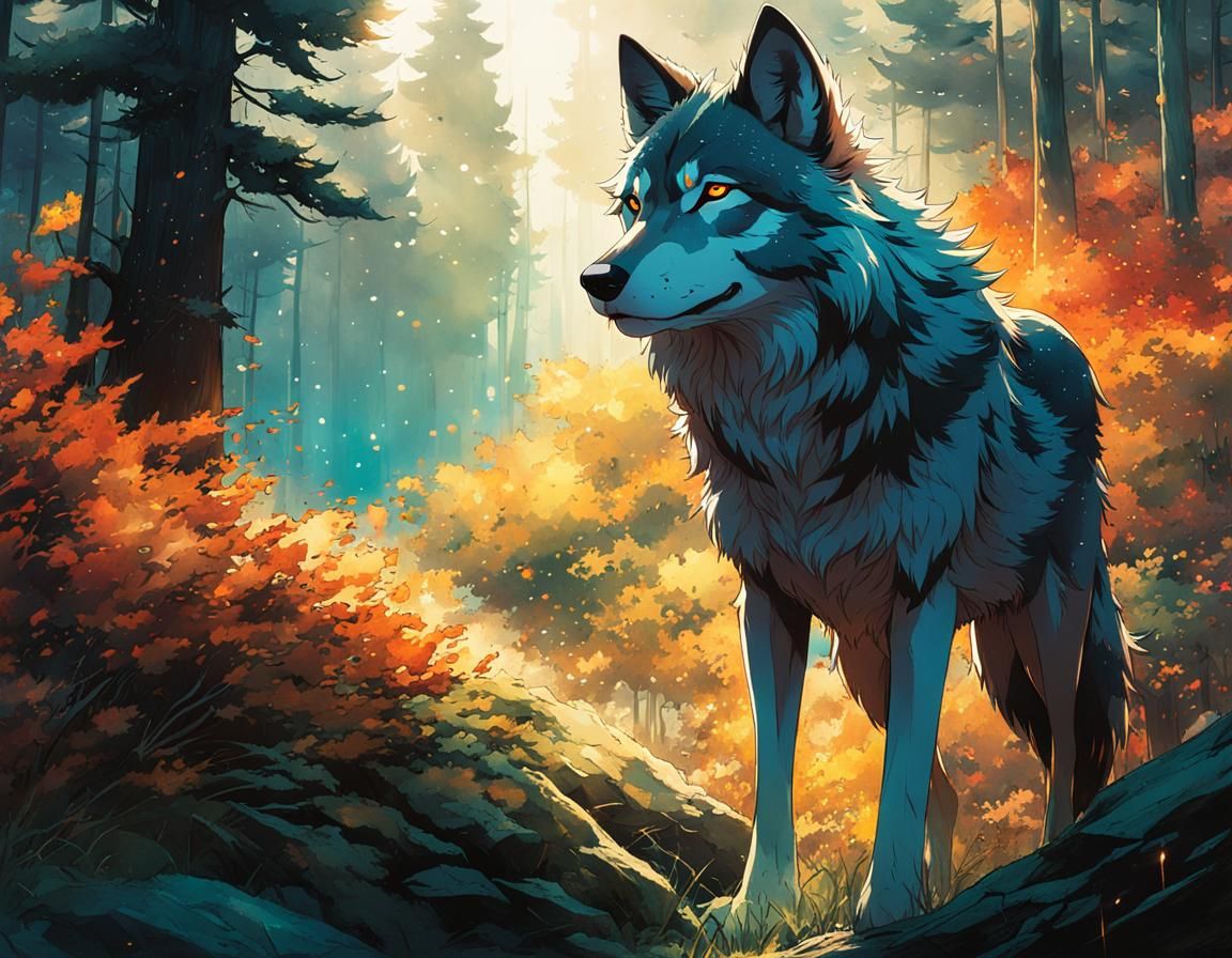 Wolf - AI Generated Artwork - NightCafe Creator