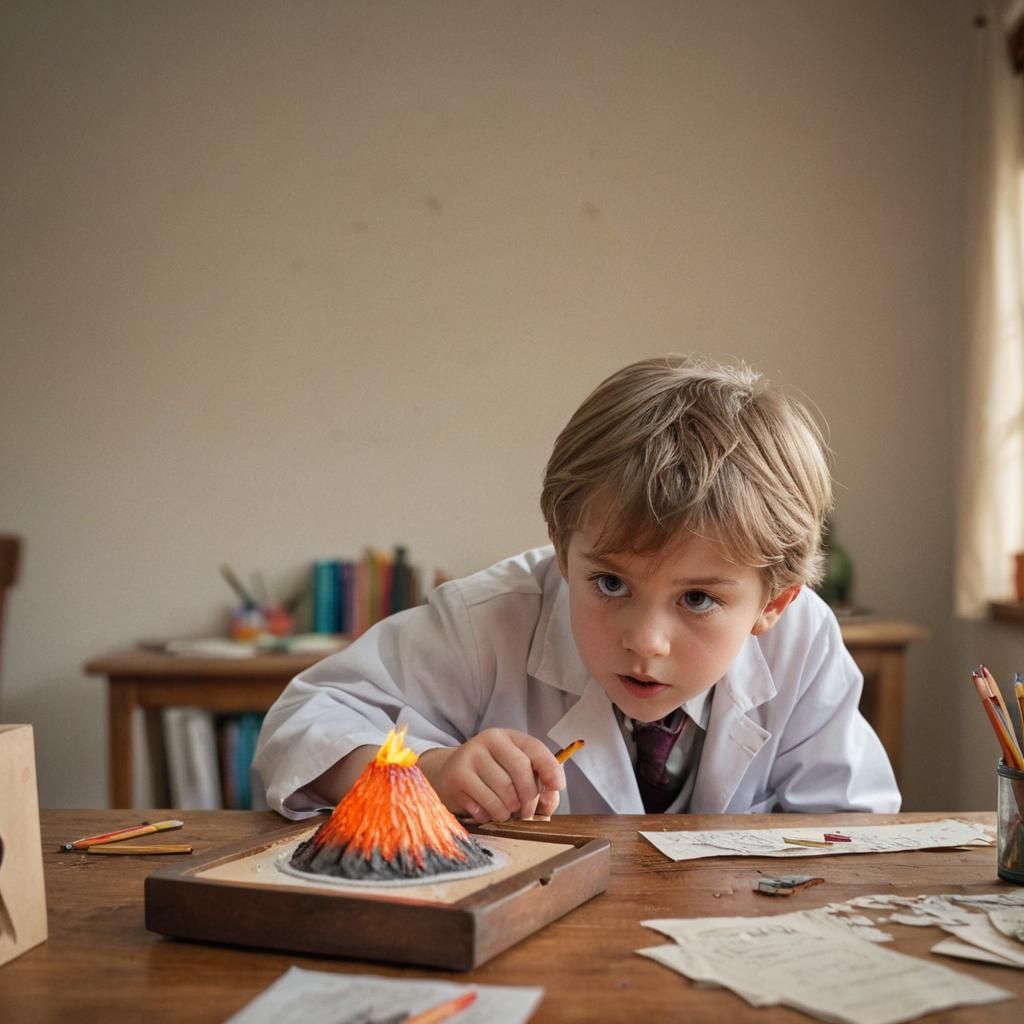 My first baking soda volcano 🌋