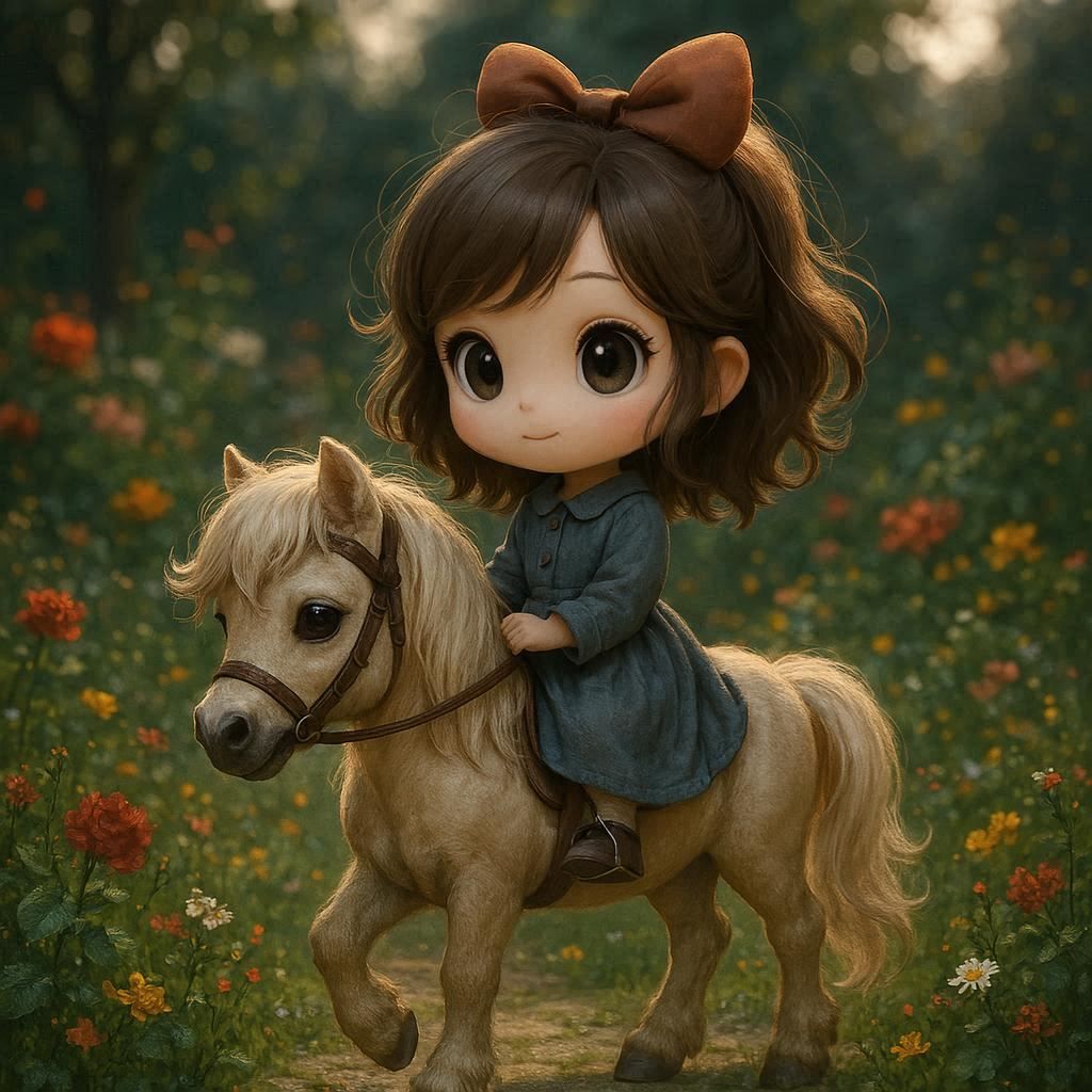 Cute pony rider