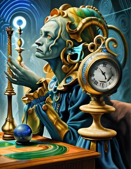 two blue jesters who lingers in the darkest mazes of GOD con...