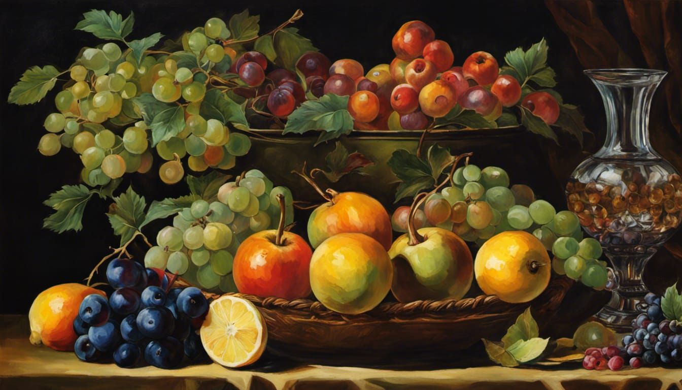 Painting of a Fruit Bowl  by @CegoMetal