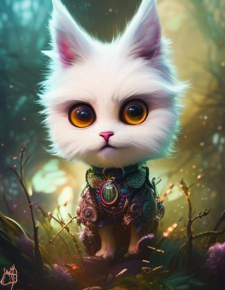 Fluffy Cute adorable - AI Generated Artwork - NightCafe Creator