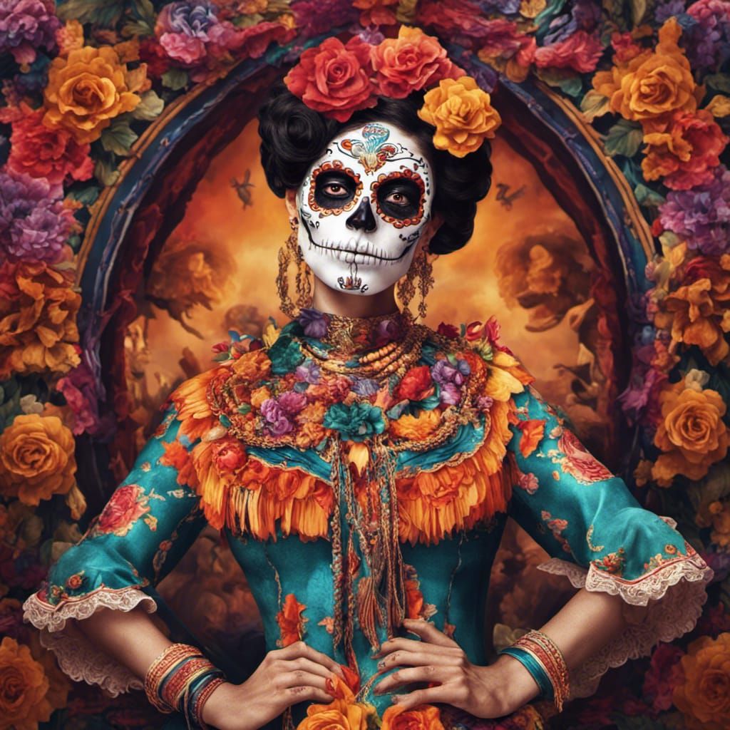 Día de los Muertos - It's got a Dot Cotton look about it