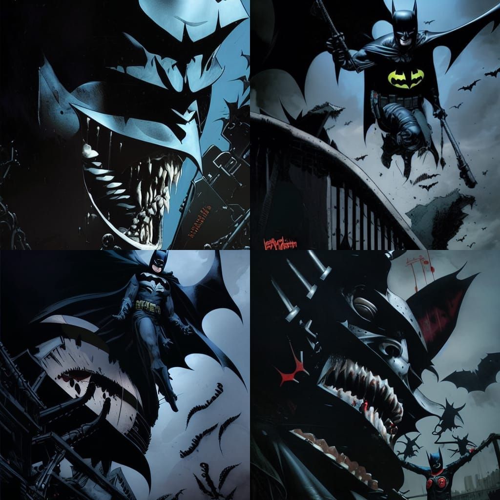 Batman Who laughs from Dark mutiverse made by American Illus...