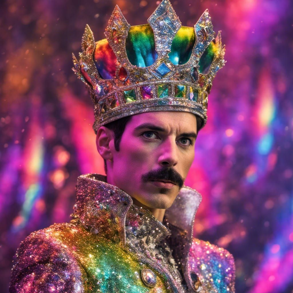 King Freddie Mercury - AI Generated Artwork - NightCafe Creator