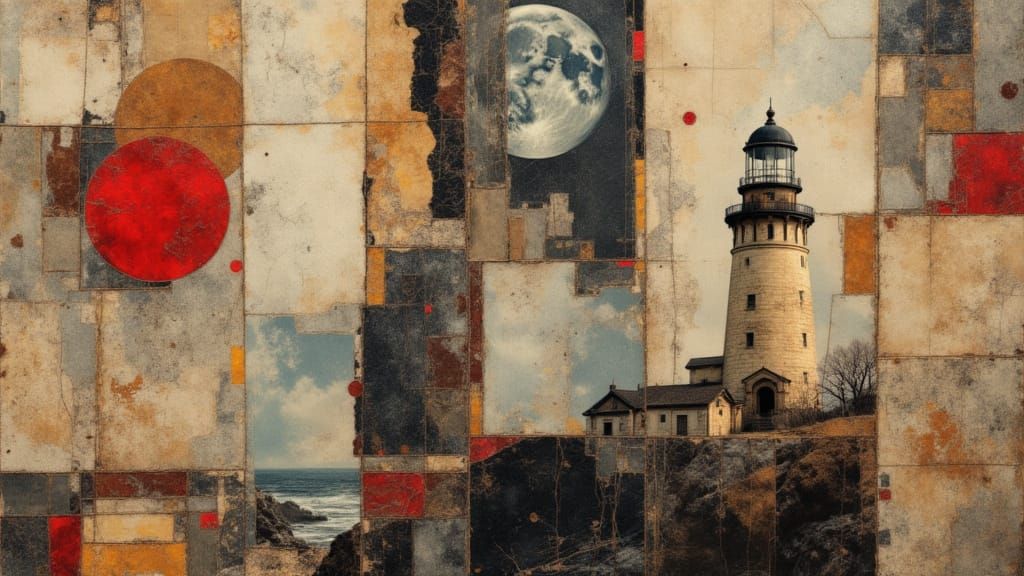 All the Things the Moon Remembers About the Lighthouse  by @Mr Happy