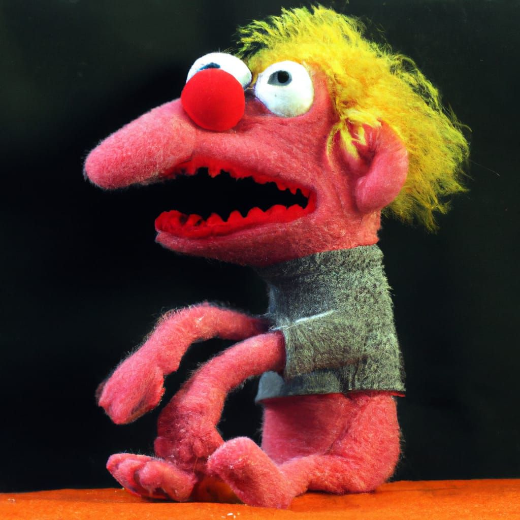 Smiling muppet