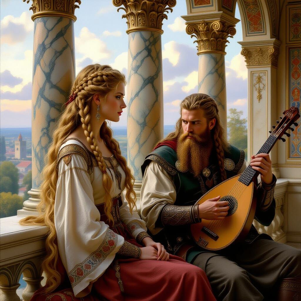 Bragi delighting Idunn