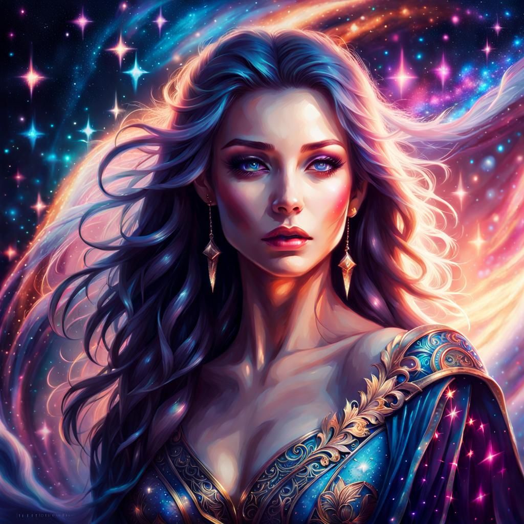 Stardust Siren - AI Generated Artwork - NightCafe Creator