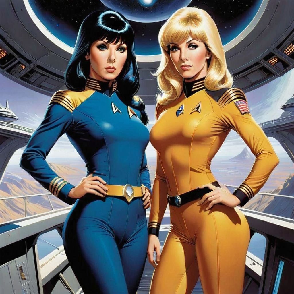 "Janet and Chrissy in Space"