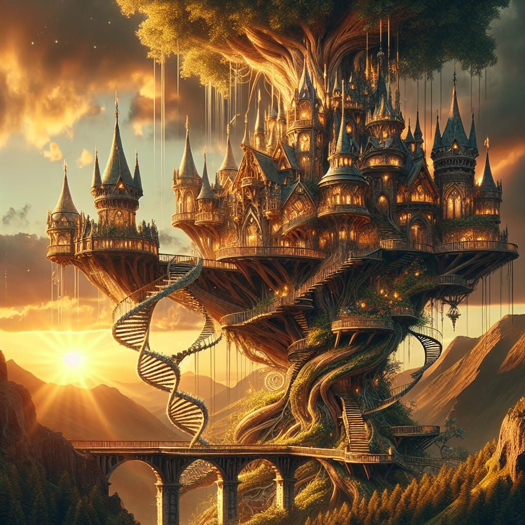 Family DNA Tree House  by @Xerraire