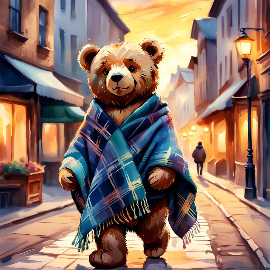 Teddy Bear's Nostalgic Return to the City