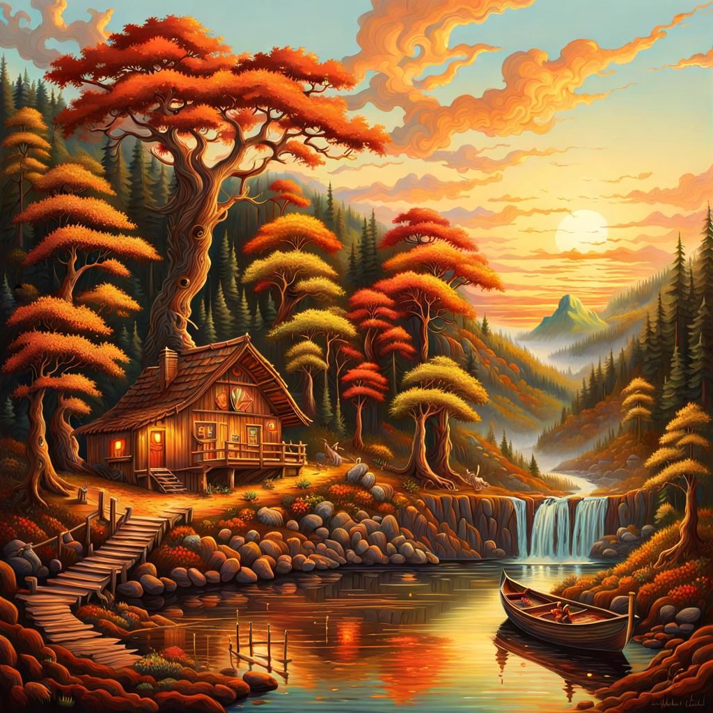 19em siècles petit chalet en bois