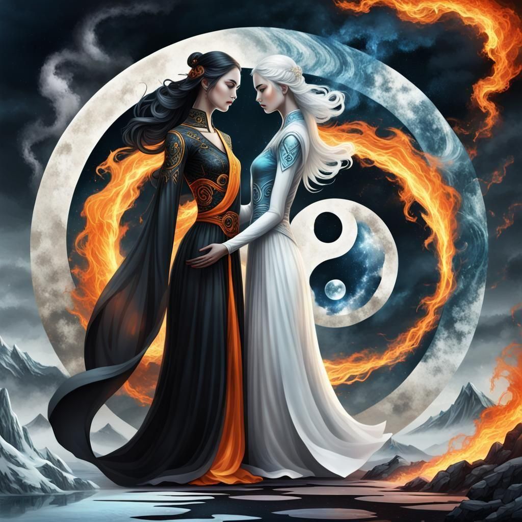 Fire and ice   by @Vina