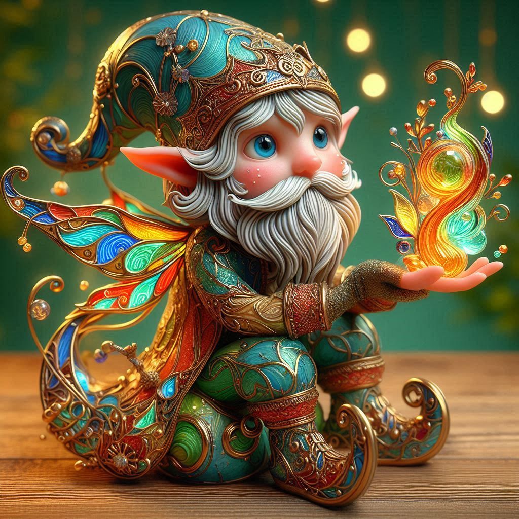 Enameled Glass Figurine