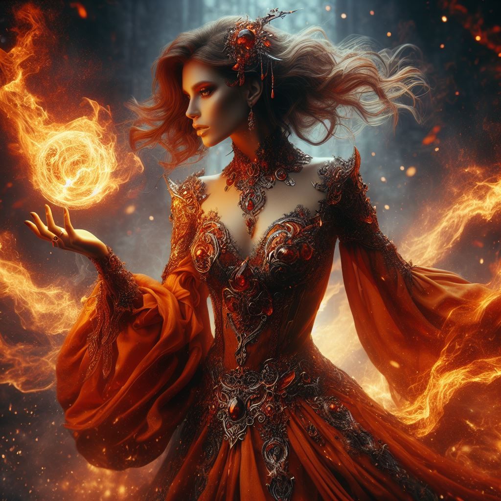 Fire sorceress