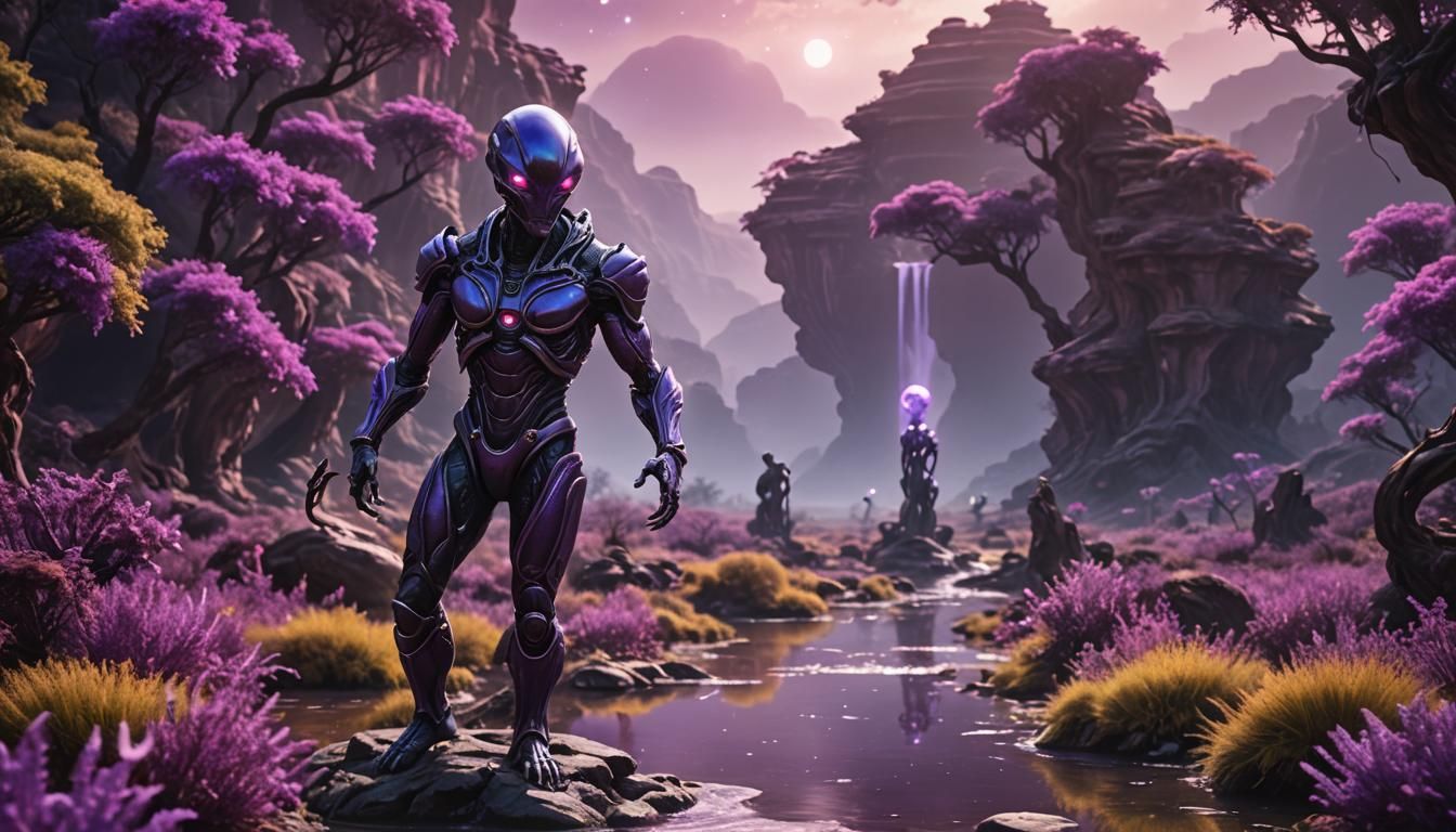 Alien Planet ,

[

Embark on a mesmerizing journey through a...