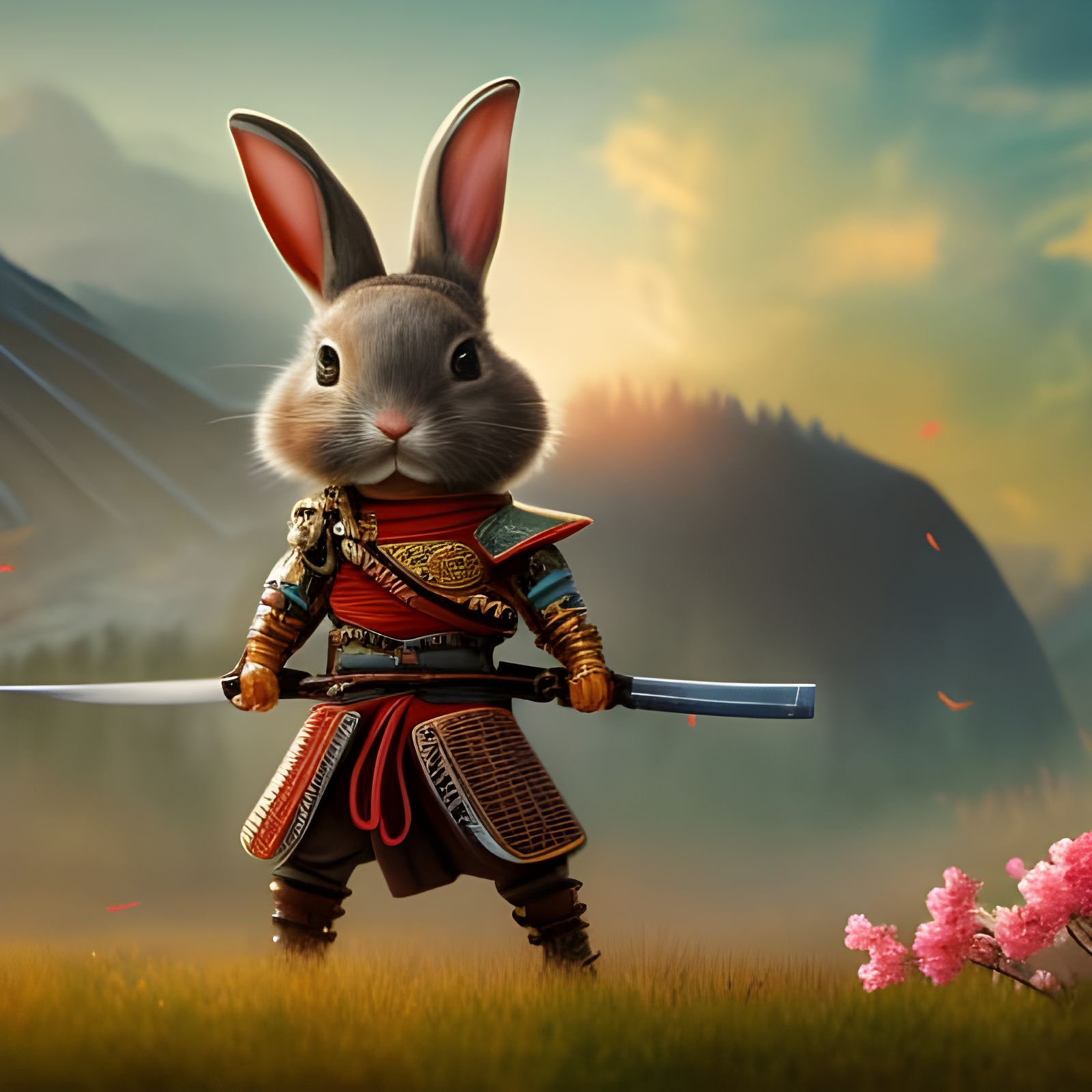 Samurai Rabbit  by @blake delta (BD)
