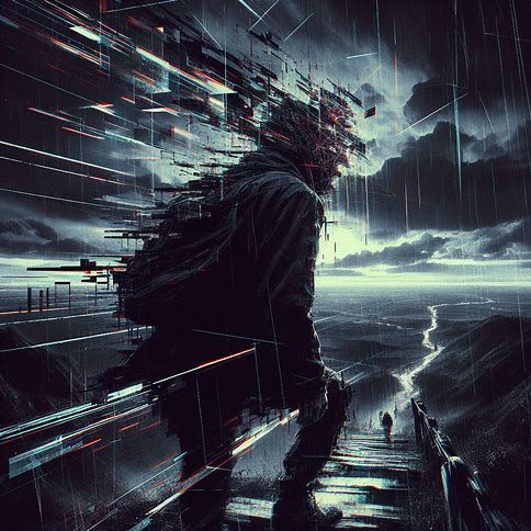 Blind Pathways: Racing Through Life's Monotony