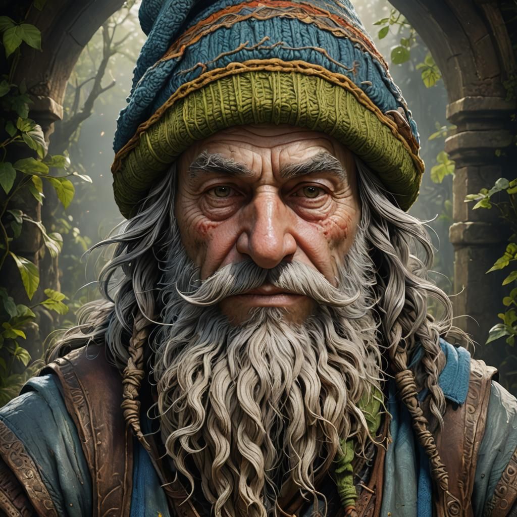 Grizzled Gnome Herbalist - AI Generated Artwork - NightCafe Creator