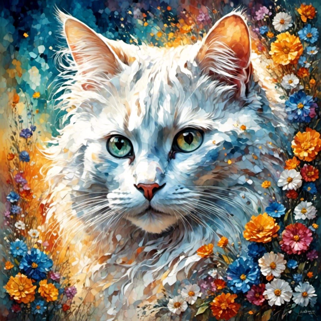 gato de angorina  by @Rosa Maria Balbas Prieto